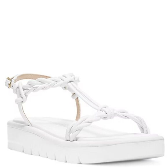 Stuart weitzman CALYPSO LIFT SANDAL WHITE size 9.5 /40 - Picture 1 of 12